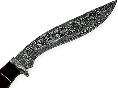 Handmade Damascus Steel Kukri Knife with Perfect Grip