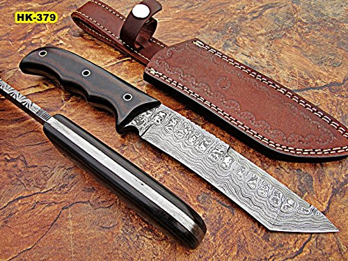 Custom Handmade Damascus Steel Tanto Knife